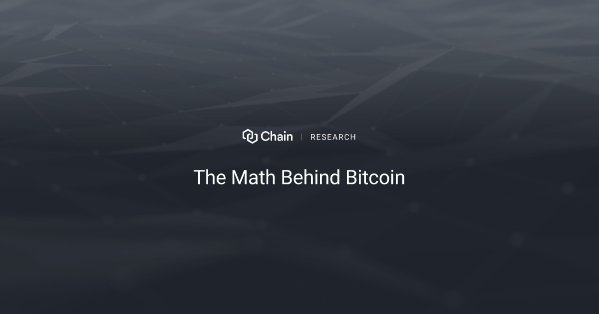 the math behind bitcoin